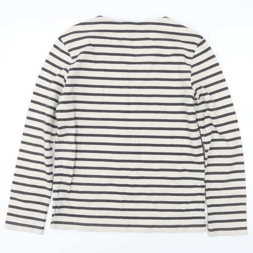 Kin Women's Black Stripe Pullover Sweatshirt S