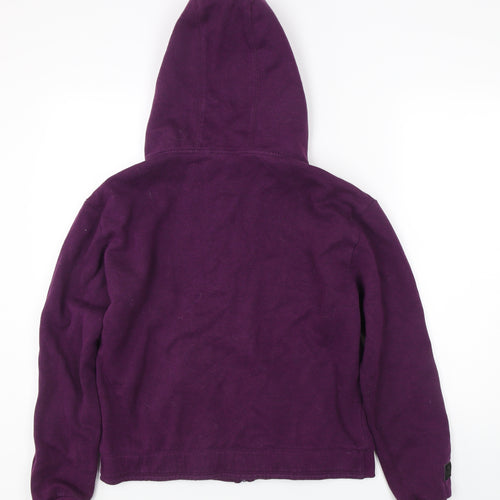 Lonsdale Women's Purple Full Zip Hoodie Size 12