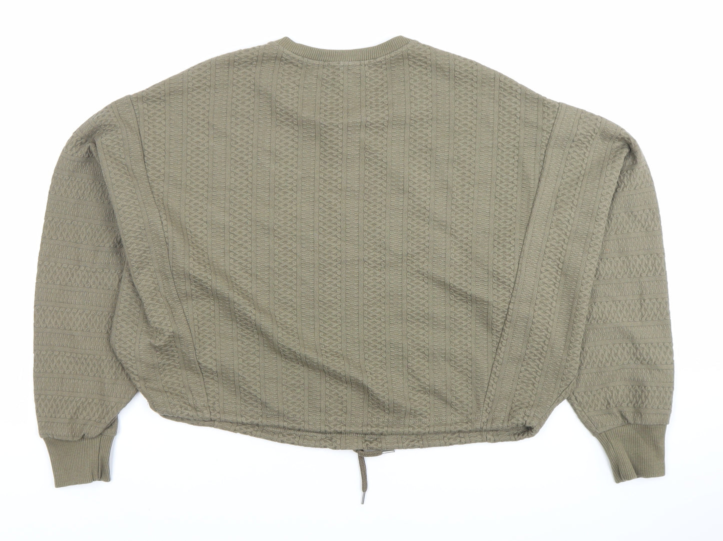 Bershka Women's Green XS Pullover Sweatshirt
