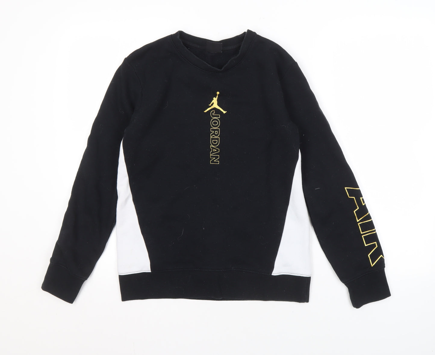 Jordan Boys Black Pullover Sweatshirt 12-13 Years Logo Graphic