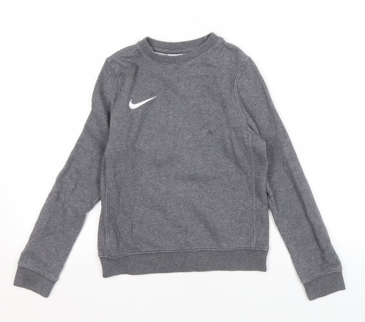 Nike Boys Grey Pullover Sweatshirt, Size 128-137 cm
