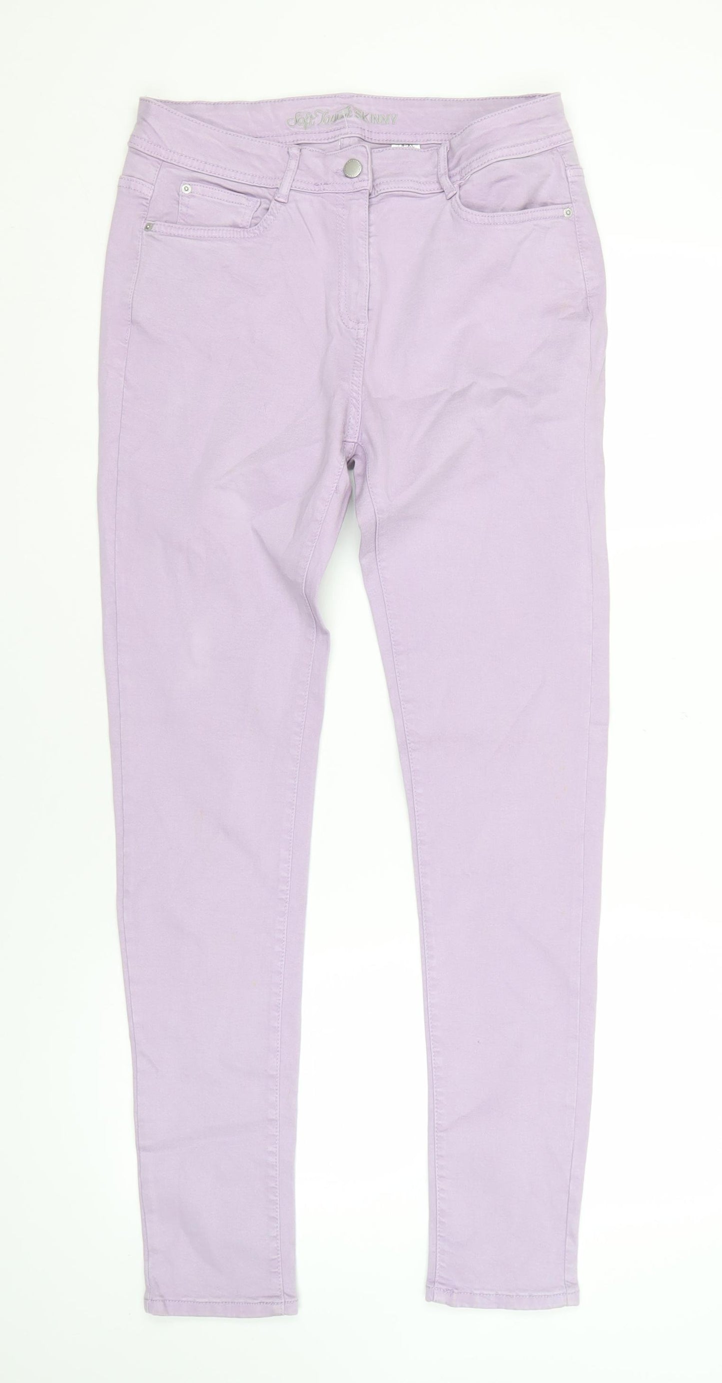 Next Women's Purple Skinny Jeans Size 12 Tall
