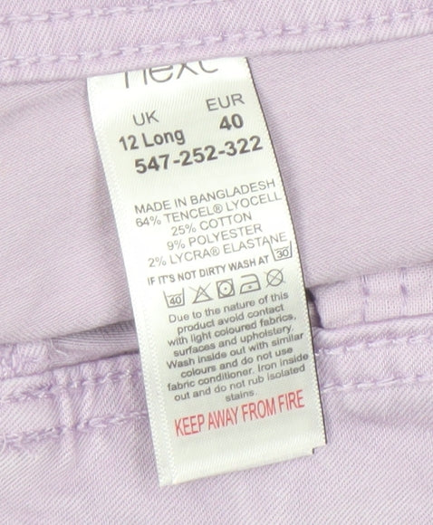 Next Women's Purple Skinny Jeans Size 12 Tall
