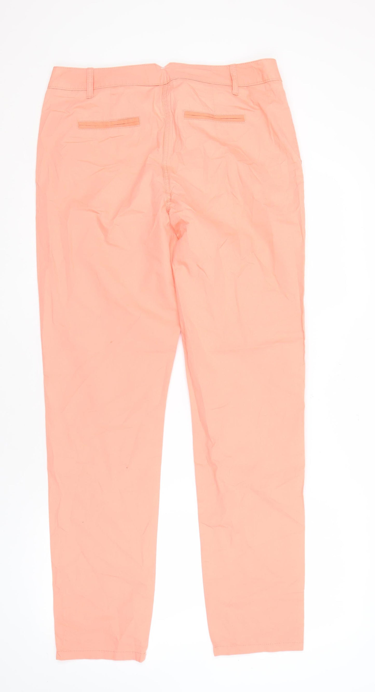 Next Women's Pink Chino Trousers Size 12 Tall