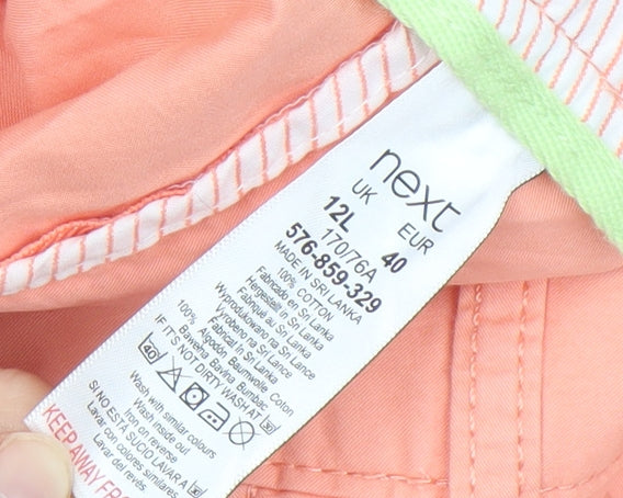 Next Women's Pink Chino Trousers Size 12 Tall