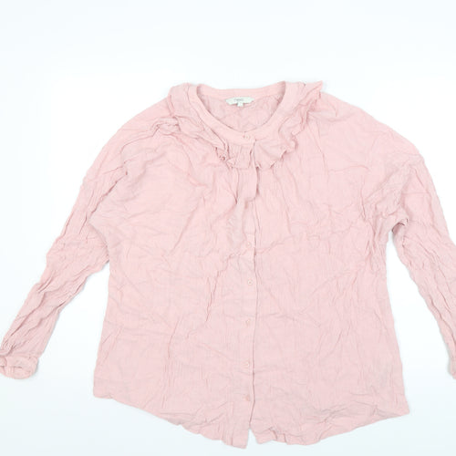 Next Women's Pink Long Sleeve Blouse Size 18