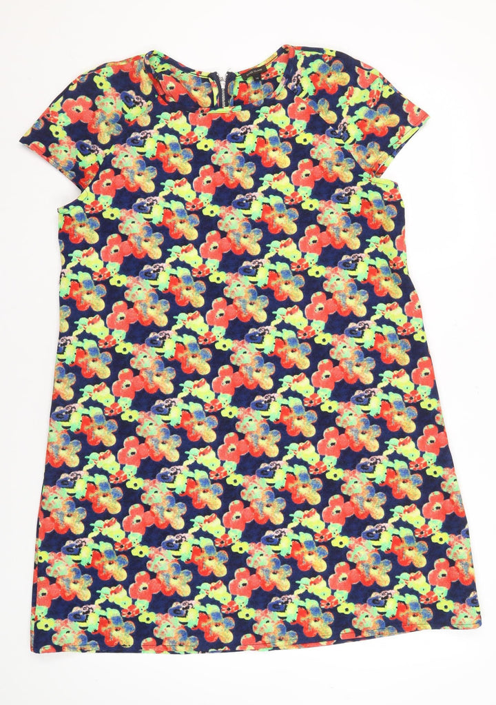 River Island Women's Multicoloured Floral Shift Dress