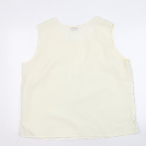 Kaleidoscope Women's Ivory Lace Tank Top
