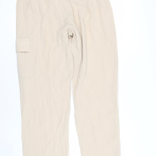 Classics Women's Beige Straight Trousers Size 12