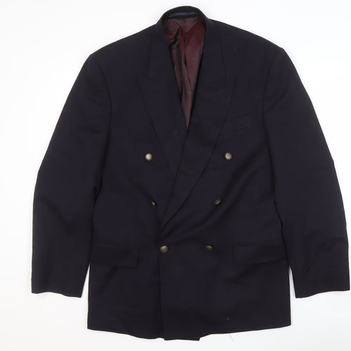 Berwin & Berwin Men's Black Wool Blazer, Size 42, Elegant Formal Wear