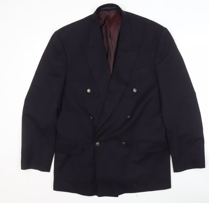 Berwin & Berwin Men's Black Wool Blazer, Size 42, Elegant Formal Wear