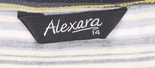 Alexara Women's Striped Multicolour Long Sleeve Top