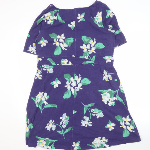 Lands' End Women's Multicoloured Floral Fit & Flare Dress XL