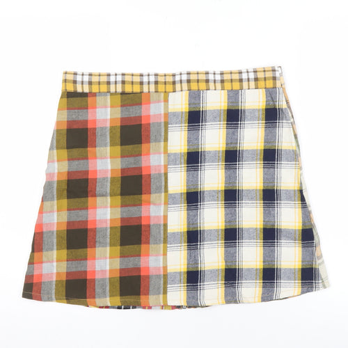 Beyond Retro Women's Multicoloured Plaid Skirt L