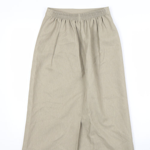 Berkertex Women's Beige Midi Straight Skirt, Size 12