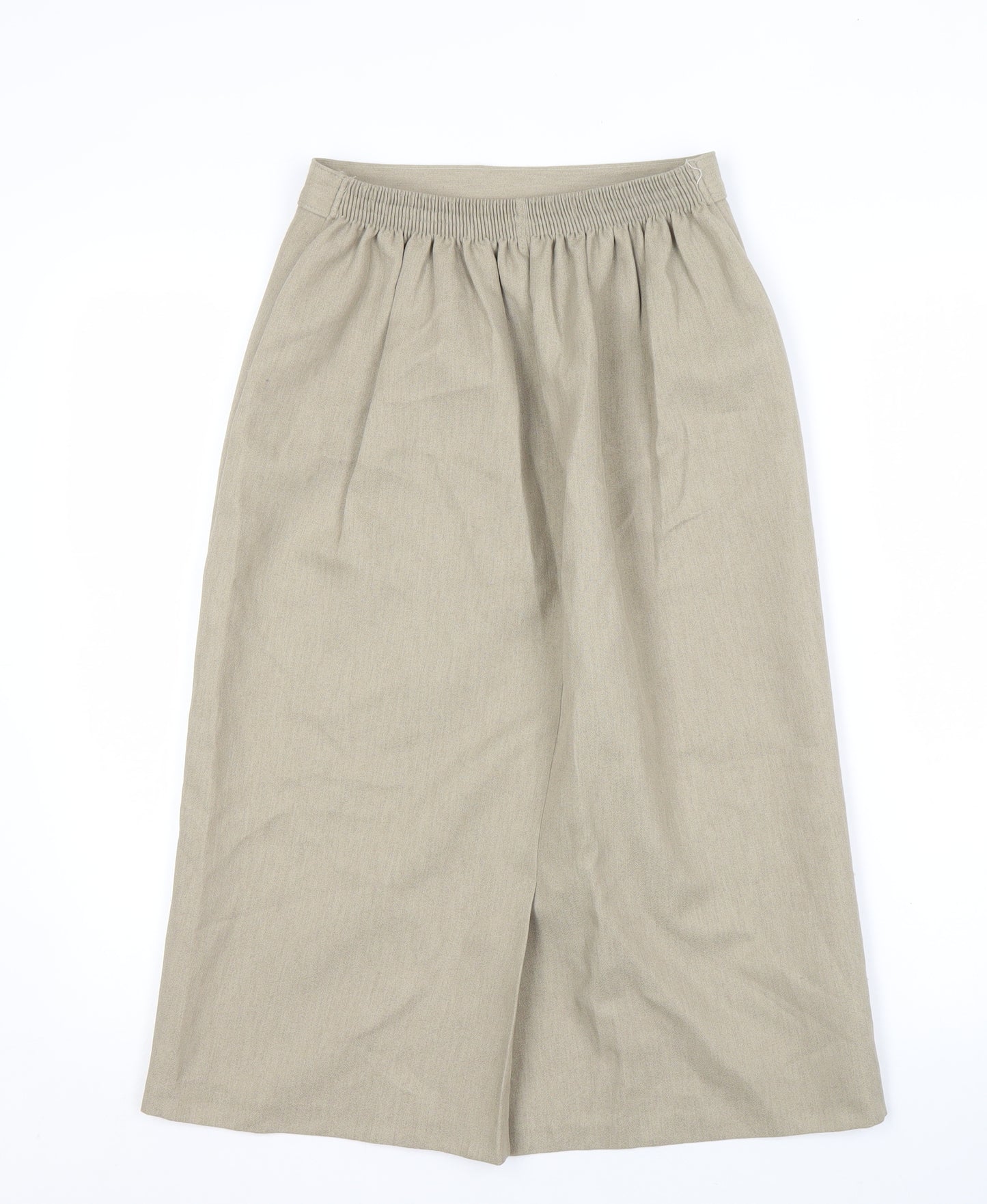 Berkertex Women's Beige Midi Straight Skirt, Size 12
