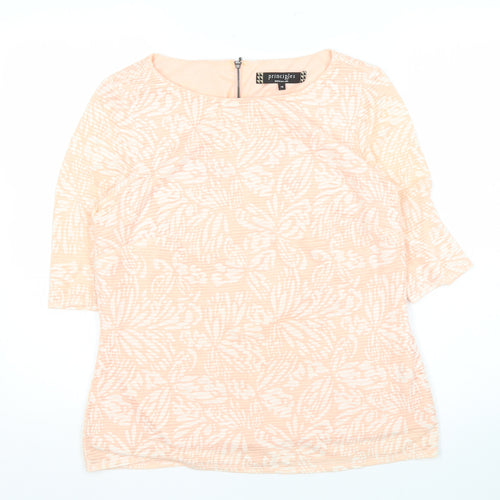 Principles by Ben de Lisi Floral Blouse for Women in Beige Size 14