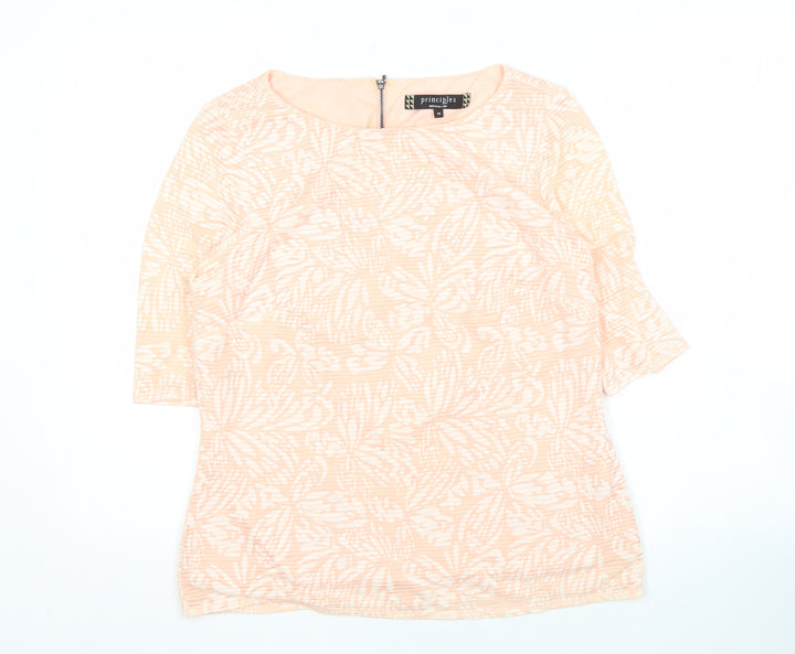 Principles by Ben de Lisi Floral Blouse for Women in Beige Size 14