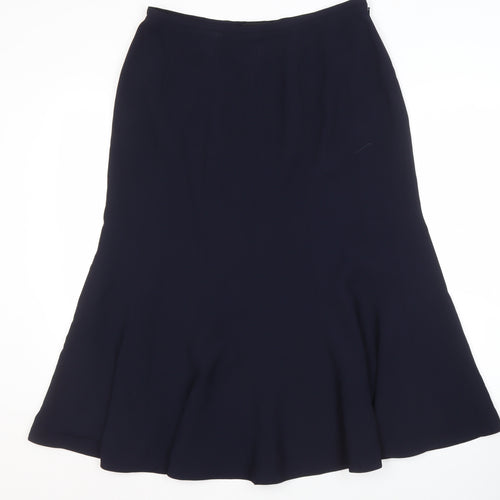 Jacques Vert Women's Blue Polyester Skirt Size 14