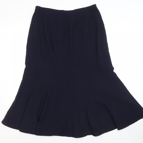 Jacques Vert Women's Blue Polyester Skirt Size 14