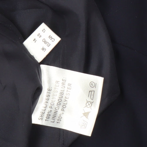 Jacques Vert Women's Blue Polyester Skirt Size 14