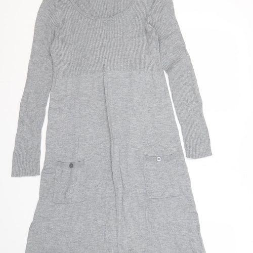 Wallis Grey Women's Cardigan M Regular Long Sleeve