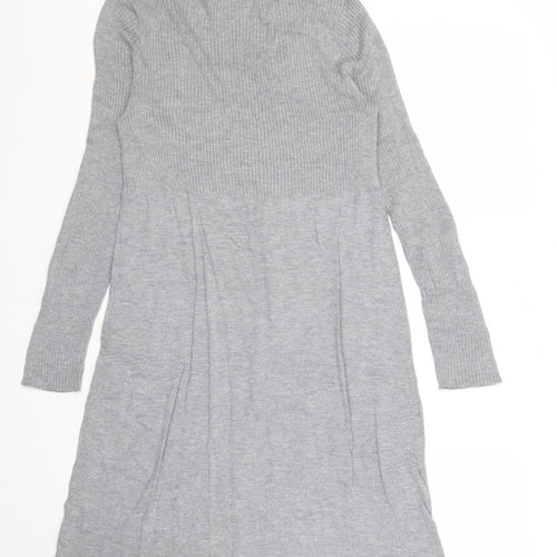 Wallis Grey Women's Cardigan M Regular Long Sleeve