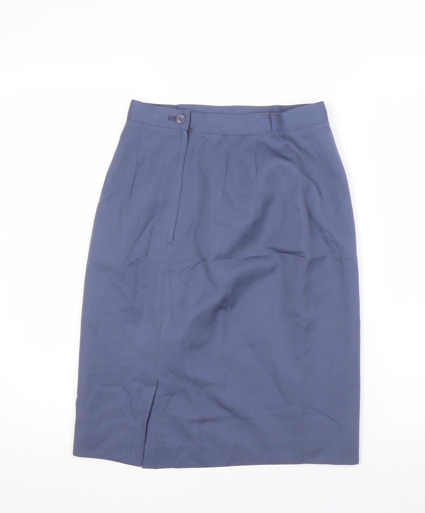Talbots Women's Blue Wool Pencil Skirt, Size 4