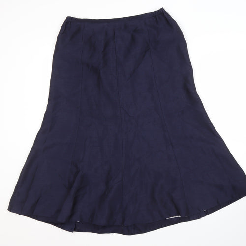Jacques Vert Women's Blue A-Line Long Skirt Size 14