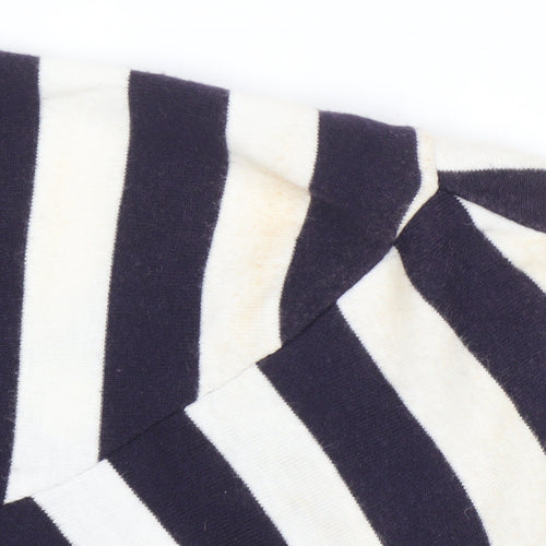 Gap Women's Striped Long Sleeve T-Shirt, M, Black/White