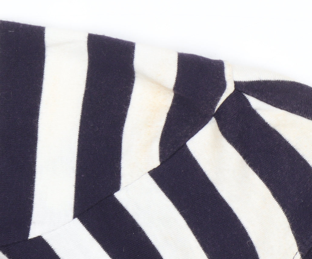 Gap Women's Striped Long Sleeve T-Shirt, M, Black/White