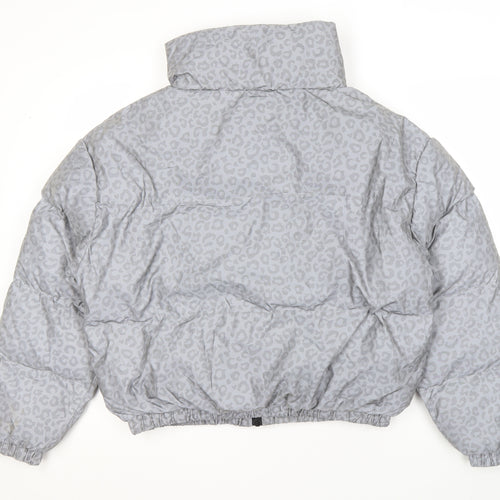 Brave Soul Women's Grey Puffer Jacket, Size 14, Winter Essential