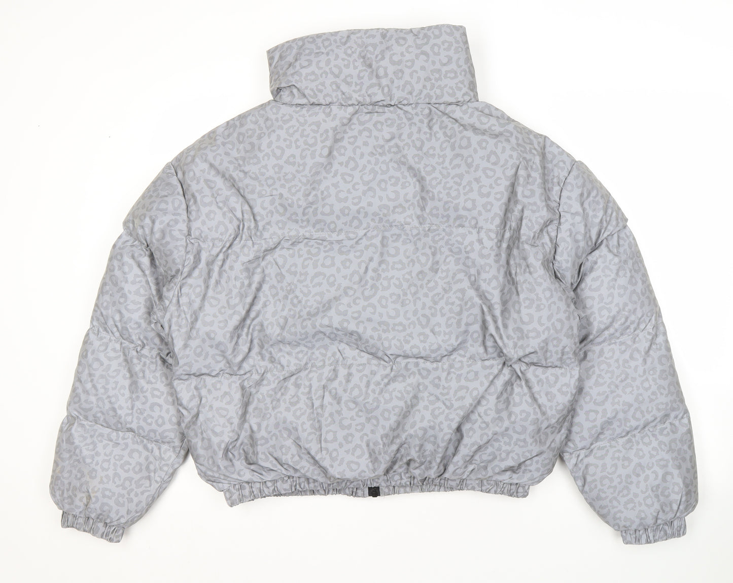 Brave Soul Women's Grey Puffer Jacket, Size 14, Winter Essential