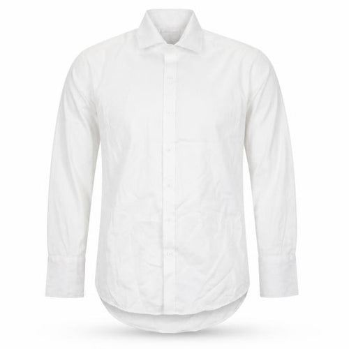 Brook Taverner Men's White Classic Fit Cotton Shirt