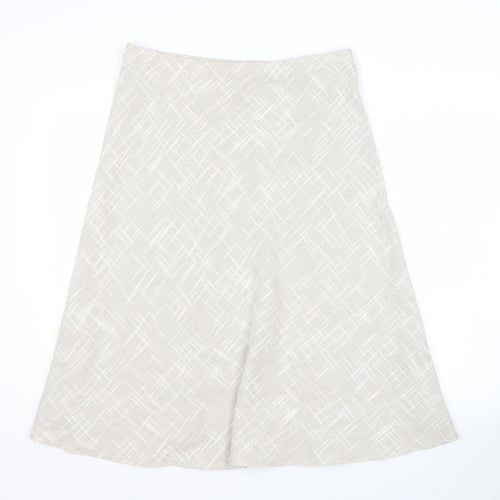 Roman Originals Women's Beige A-Line Skirt Size 12