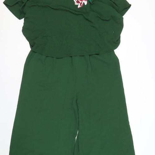 RJR John Rocha Green Floral Women’s Jumpsuit Size 18