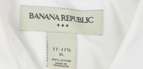 Banana Republic Men's White XL Button-Up Shirt
