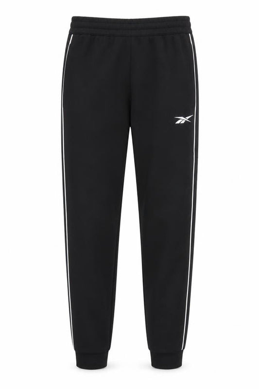 Front view of Reebok Men’s Black XS Track Pants for Sports