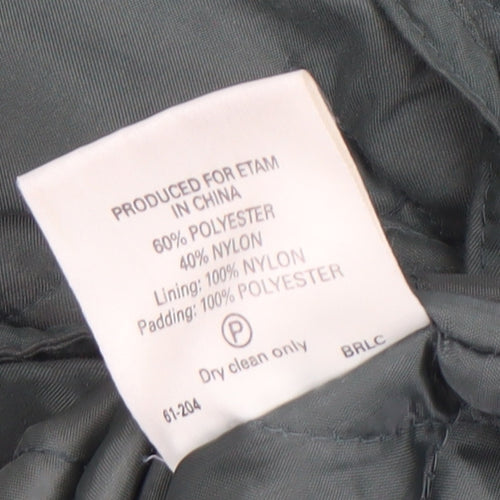 Etam Women's Green Parka Coat Size 14