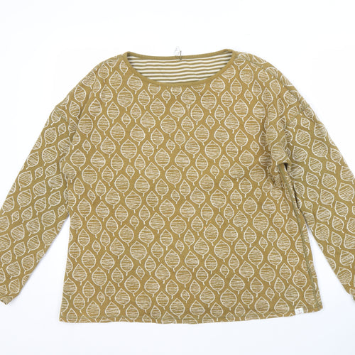 Seasalt Women's Beige Geometric Long Sleeve T-Shirt