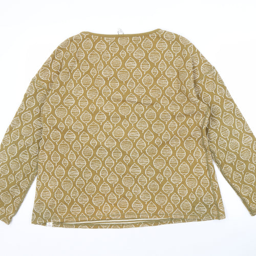 Seasalt Women's Beige Geometric Long Sleeve T-Shirt