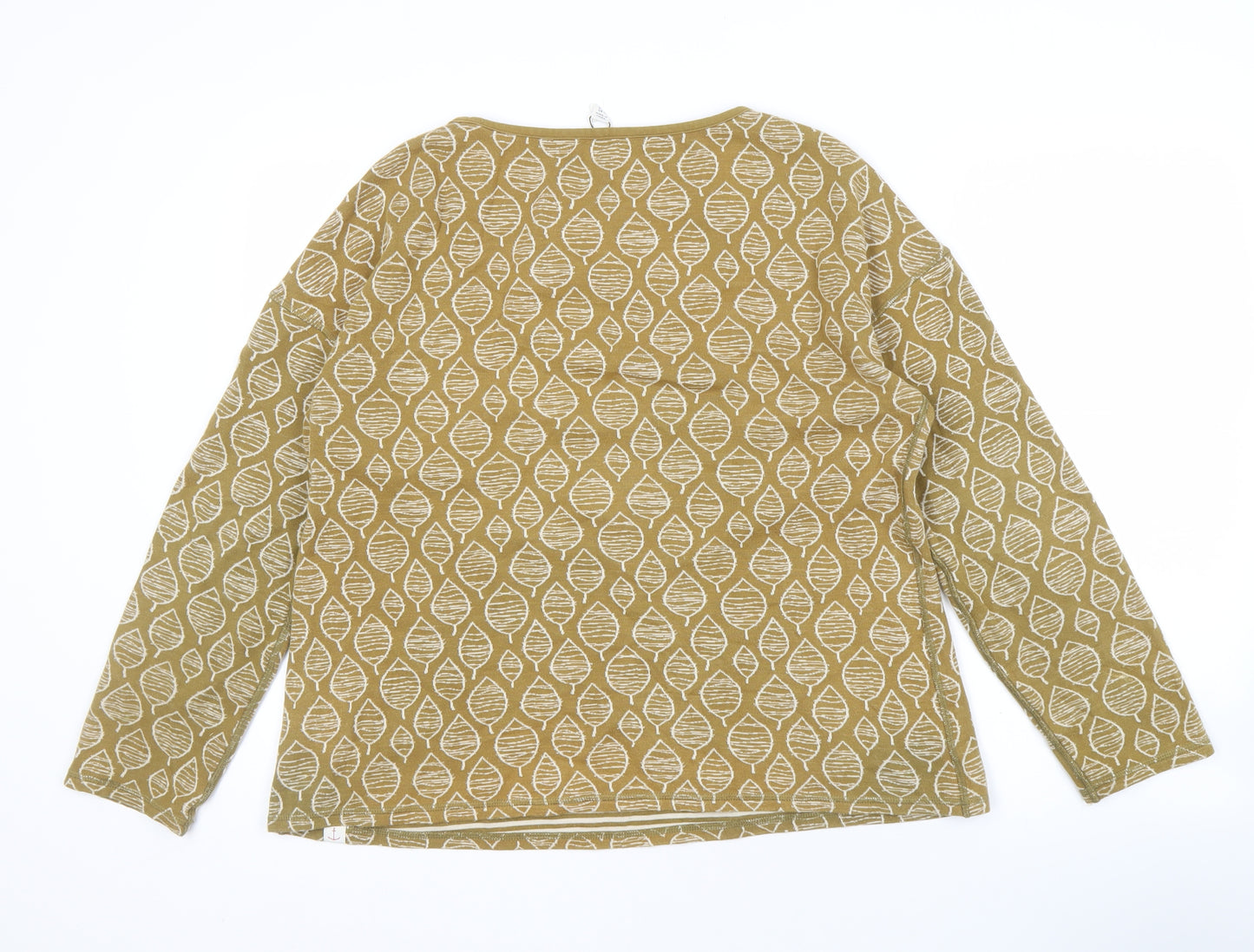 Seasalt Women's Beige Geometric Long Sleeve T-Shirt