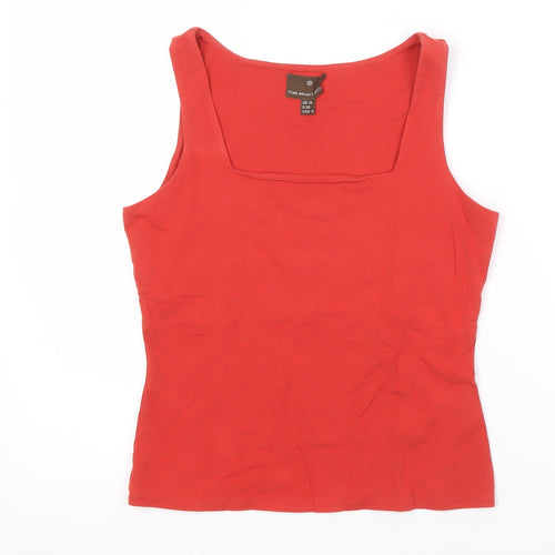 Fenn Wright Manson Women's Red Cotton Tank Top Size 10