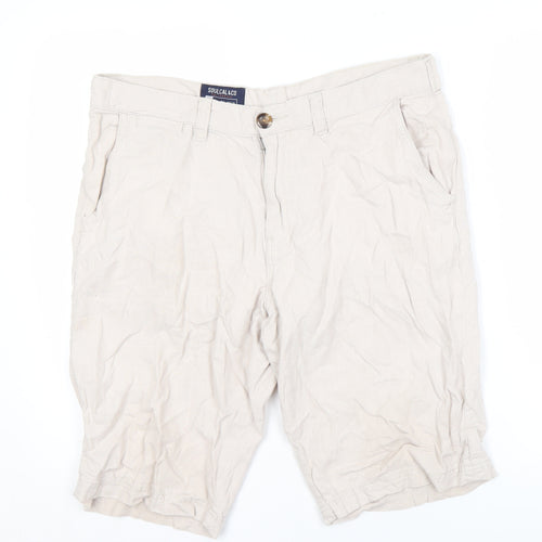 Soulcal & Co Men's Beige Chino Shorts L Casual Wear