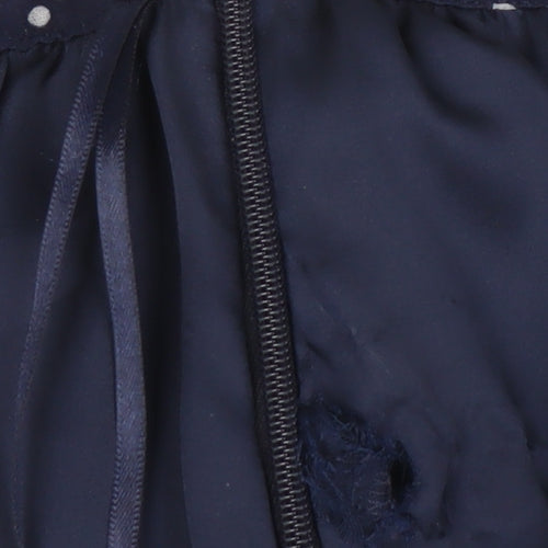 John Lewis Women's Blue Pleated Midi Skirt Size 8