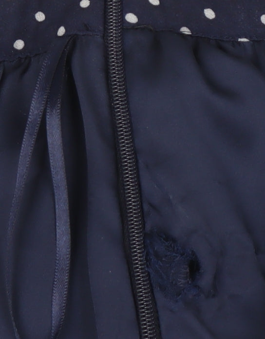 John Lewis Women's Blue Pleated Midi Skirt Size 8