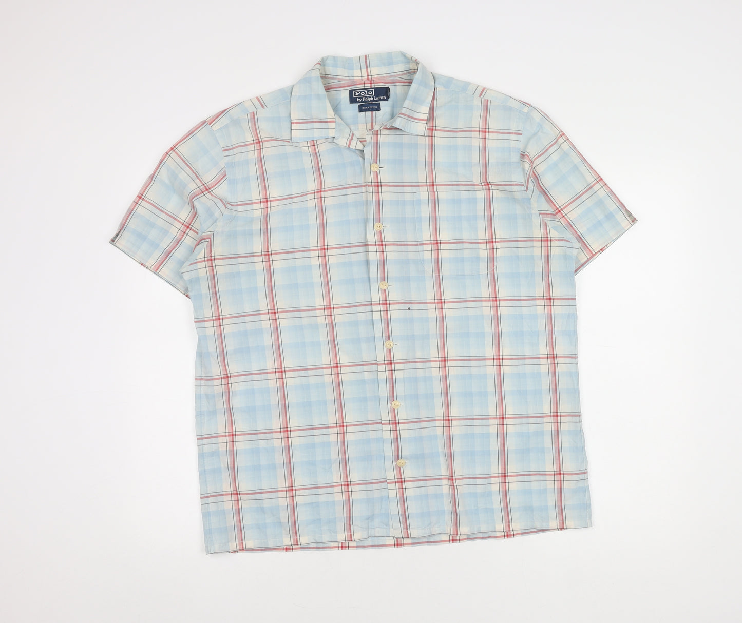 Polo Ralph Lauren Men's Blue Plaid Shirt M