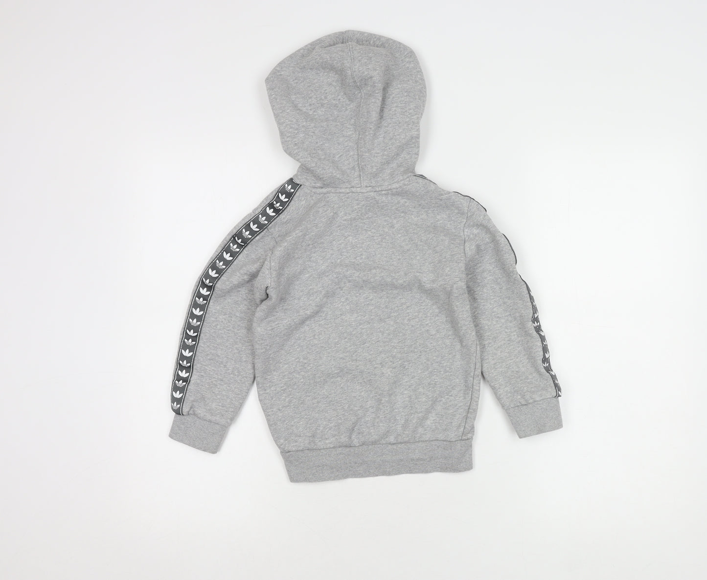 Adidas Boys Grey Hoodie, 5-6 Years, Casual Pullover