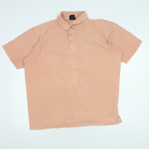 Cotton Traders Men's Pink Polo Shirt XL Short Sleeve