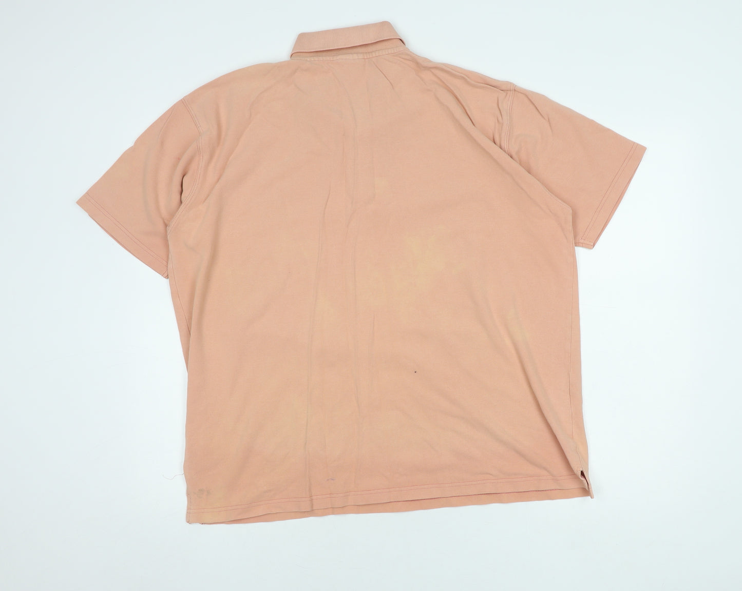 Cotton Traders Men's Pink Polo Shirt XL Short Sleeve